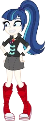 Size: 400x1076 | Tagged: safe, artist:alkonium, artist:nano23823, derpibooru import, shining armor, sonata dusk, equestria girls, clothes, gleaming shield, palette swap, ponytail, recolor, rule 63, shining sonata, simple background, skirt, smiling, transparent background, vector