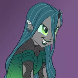 Size: 640x640 | Tagged: safe, artist:carnifex, derpibooru import, queen chrysalis, equestria girls, equestria girls-ified, solo