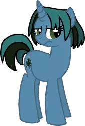 Size: 571x843 | Tagged: safe, artist:starryoak, derpibooru import, ponified, pony, unicorn, gwen, simple background, solo, total drama island, transparent background