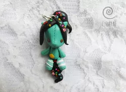 Size: 700x510 | Tagged: artist:eyrannecrafts, charm, chibi, craft, derpibooru import, photo, ponified, safe, sculpey, solo, vanellope von schweetz, wreck-it ralph