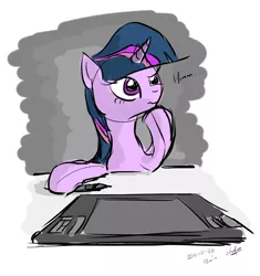 Size: 1024x1088 | Tagged: safe, artist:zlack3r, derpibooru import, twilight sparkle, solo, tablet