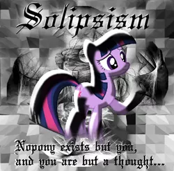 Size: 490x484 | Tagged: artist:warriorsparrow, derpibooru import, mind blown, philosophy, safe, solipsism, solo, twilight sparkle