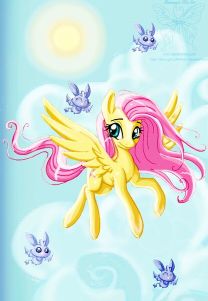 Size: 800x1153 | Tagged: safe, artist:shimmycocopuffssx1, derpibooru import, fluttershy, fruit bat, solo