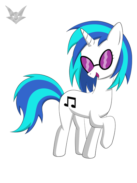 Size: 3000x4000 | Tagged: artist:white mist, derpibooru import, raised hoof, safe, solo, vinyl scratch