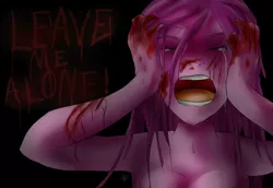 Size: 1600x1100 | Tagged: anthro, artist:furgiogames, blood, derpibooru import, grimdark, pinkamena diane pie, pinkie pie, solo, suggestive