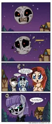 Size: 1000x2363 | Tagged: artist:daniel-sg, bad pun, clothes, comic, cremia, derpibooru import, impossibru, leather jacket, maud pie, moon, octavia melody, parody, ponified, pun, safe, sunglasses, termina's moon, the legend of zelda, the legend of zelda: majora's mask, the matrix, vinyl scratch