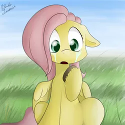 Size: 2000x2000 | Tagged: artist:ando, crying, cute, derpibooru import, fluttershy, safe, solo