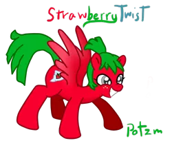 Size: 1200x1000 | Tagged: artist:potzm, derpibooru import, oc, oc:strawberry twist, safe, solo, unofficial characters only