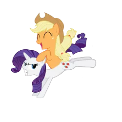 Size: 1500x1500 | Tagged: safe, derpibooru import, applejack, rarity, conjoined, female, fusion, lesbian, rarijack, shipping, we have become one