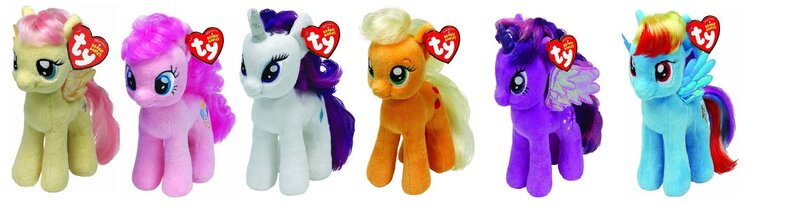 Size: 1500x415 | Tagged: safe, derpibooru import, applejack, fluttershy, pinkie pie, rainbow dash, rarity, twilight sparkle, twilight sparkle (alicorn), alicorn, pony, female, irl, mane six, mare, photo, plushie, ty