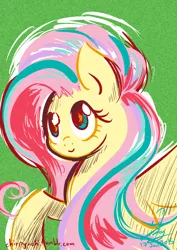 Size: 1190x1683 | Tagged: artist:chirpy-chi, derpibooru import, fluttershy, rainbow power, safe, solo