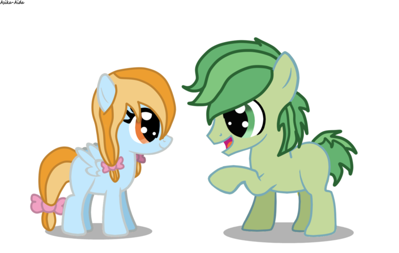 Size: 1123x711 | Tagged: safe, artist:asika-aida, derpibooru import, apple bud, oc, oc:apple breeze, earth pony, pegasus, pony, colt, female, filly, foal, male, simple background, transparent background, vector