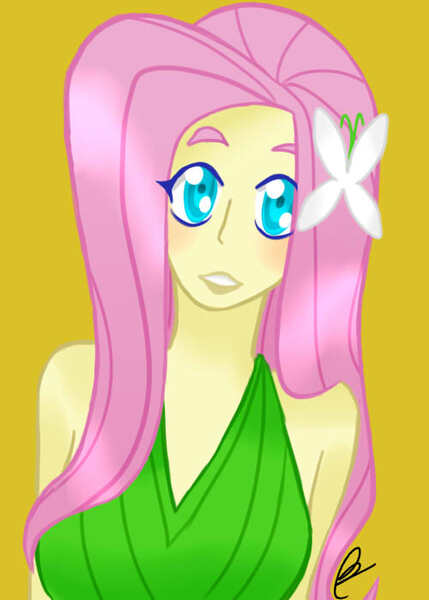 Size: 500x700 | Tagged: safe, artist:manny-heatlook, derpibooru import, fluttershy, human, humanized, pony coloring, solo