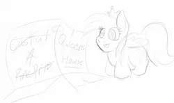 Size: 1280x759 | Tagged: safe, artist:lil miss jay, derpibooru import, derpy hooves, pegasus, pony, box, chibi, female, mare, monochrome