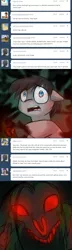 Size: 780x2720 | Tagged: artist:jitterbugjive, ask, ask sunnytown, comic, derpibooru import, grimdark, oc, oc:grey hoof, oc:three leaf, story of the blanks, tumblr, unofficial characters only, zombie