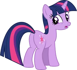Size: 4361x4000 | Tagged: safe, artist:jeatz-axl, derpibooru import, twilight sparkle, pony, unicorn, absurd resolution, butt, female, looking at you, looking back, mare, plot, simple background, solo, transparent background, twibutt, unicorn twilight, vector