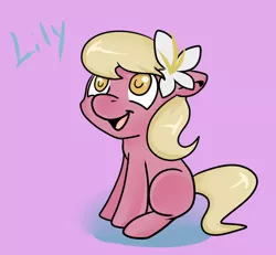 Size: 650x600 | Tagged: safe, artist:lustrous-dreams, derpibooru import, lily, lily valley, ask the flower trio, ask, filly, solo, tumblr, younger