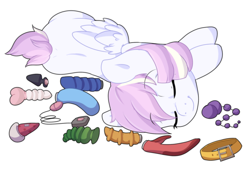 Size: 500x350 | Tagged: artist:smallandnaughty, ask, buttplug, collar, cute, cute porn, derpibooru import, dildo, oc, oc:princess pastel, questionable, sex toy, tumblr, unofficial characters only, vibrator