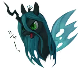 Size: 700x616 | Tagged: artist:kei05, changeling, changeling queen, derpibooru import, female, pixiv, queen chrysalis, safe, solo