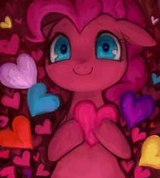 Size: 526x584 | Tagged: artist:kei05, derpibooru import, heart, pinkie pie, pixiv, safe, solo