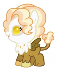 Size: 536x660 | Tagged: safe, artist:unoriginai, derpibooru import, ponified, hybrid, pony, baby, baby pony, cute, filly, foal, interspecies offspring, magical lesbian spawn, offspring, parent:adagio dazzle, parent:gilda, parents:gildazzle