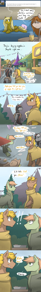 Size: 950x6650 | Tagged: safe, artist:stupidyou3, derpibooru import, applejack, oc, oc:cherry, oc:chiclet, oc:heartfire, oc:kestral, ponified, ask ponyville hunters, comic, crossover, dean, magic, supernatural, telekinesis