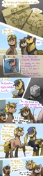 Size: 950x3850 | Tagged: artist:stupidyou3, ask ponyville hunters, comic, derpibooru import, oc, oc:cherry, oc:chiclet, safe, tumblr, unofficial characters only