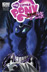 Size: 791x1200 | Tagged: artist:amy mebberson, cover, derpibooru import, fiendship is magic, idw, idw advertisement, nightmare moon, safe
