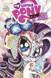 Size: 791x1200 | Tagged: safe, artist:sararichard, derpibooru import, idw, rarity, cover, dia de los muertos, idw advertisement