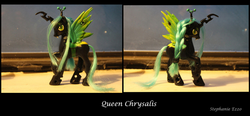 Size: 1596x742 | Tagged: artist:stephanieezzo, custom, derpibooru import, irl, photo, queen chrysalis, safe, solo, toy