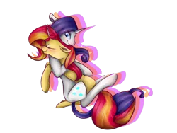 Size: 1600x1200 | Tagged: safe, artist:fireflah532, derpibooru import, rarity, sunset shimmer, pony, unicorn, female, hug, lesbian, shipping, sunsarity