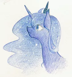 Size: 962x1024 | Tagged: artist:yukimaki, derpibooru import, princess luna, safe, solo