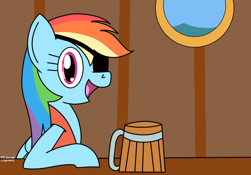 Size: 2298x1598 | Tagged: artist:toonboy92484, derpibooru import, mug, pirate dash, rainbow dash, safe