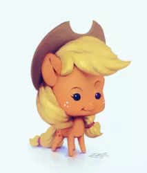 Size: 768x900 | Tagged: safe, artist:assasinmonkey, derpibooru import, applejack, pony, baby, baby pony, babyjack, chibi, cute, jackabetes, solo