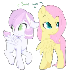 Size: 500x500 | Tagged: safe, artist:smallandnaughty, derpibooru import, fluttershy, oc, oc:princess pastel, pegasus, pony, ask, explanation, explicit source, tumblr