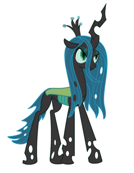 Size: 1400x1800 | Tagged: safe, artist:peternators, artist:redmagepony, derpibooru import, queen chrysalis, ms paint, solo, wingless