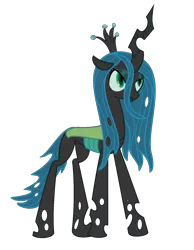 Size: 1400x1800 | Tagged: safe, artist:peternators, artist:redmagepony, derpibooru import, queen chrysalis, ms paint, solo, wingless