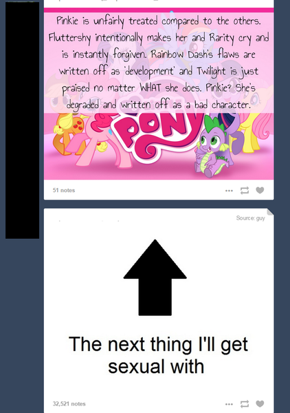 Size: 681x969 | Tagged: applejack, derpibooru, derpibooru import, exploitable meme, fluttershy, juxtaposition, juxtaposition win, mane six, meme, meta, pinkie drama, pinkie pie, rainbow dash, rarity, safe, spike, tumblr, twilight sparkle