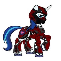 Size: 1024x1024 | Tagged: armor, artist:spazzymcnugget, crossover, derpibooru import, helmet, planetside 2, safe, shining armor, simple background, solo, terran republic, transparent background, vector, video game