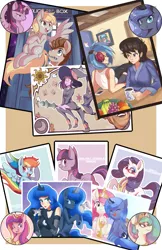 Size: 719x1112 | Tagged: artist:sallymon, derpibooru import, derpy hooves, human, humanized, octavia melody, princess cadance, princess celestia, princess luna, safe, twilight sparkle, twilight sparkle (alicorn), vinyl scratch