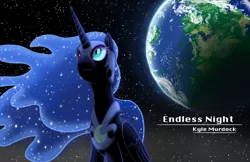 Size: 2550x1650 | Tagged: artist:nayolfa, derpibooru import, earth, equestria, nightmare moon, safe, space