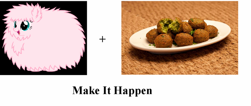 Size: 1408x596 | Tagged: derpibooru import, exploitable meme, falafel, food, make it happen, meme, oc, oc:fluffle puff, safe, unofficial characters only