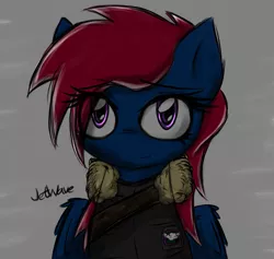 Size: 6885x6529 | Tagged: safe, artist:jetwave, derpibooru import, oc, oc:snap roll, unofficial characters only, pony, fallout equestria, fallout equestria: frozen skies, absurd resolution, looking at you, portrait, solo