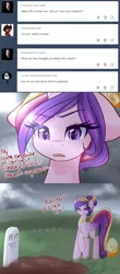 Size: 1280x2899 | Tagged: albino pie, artist:sugarberry, ask, ask-cadance, comic, derpibooru import, gravestone, princess cadance, safe, solo, tumblr