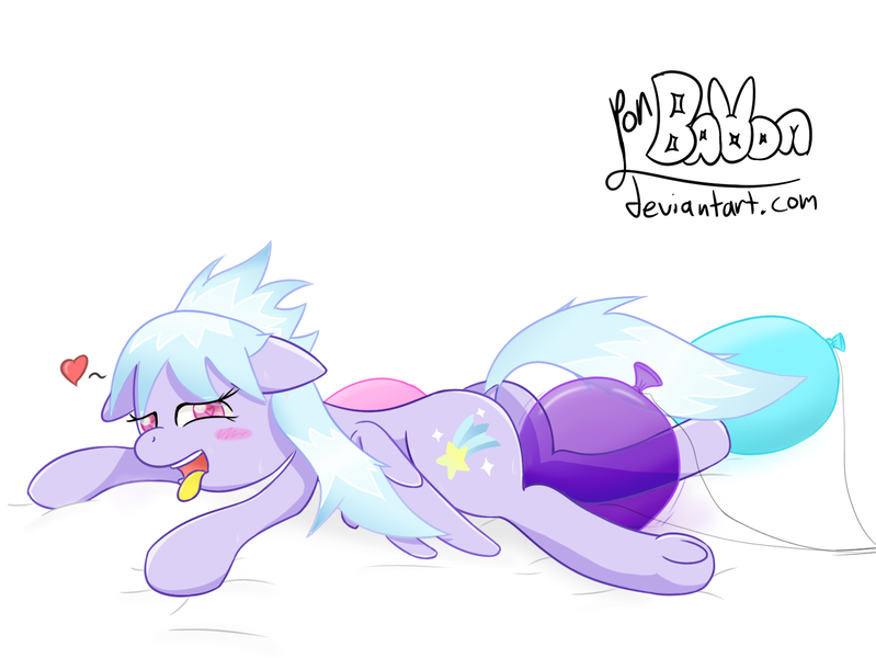 Size: 1597x1200 | Tagged: artist:ponballoon, balloon, balloon fetish, cloudchaser, derpibooru import, female, grinding, heart, heart eyes, humping, masturbation, panting, plot, questionable, solo, solo female, underhoof, wingding eyes