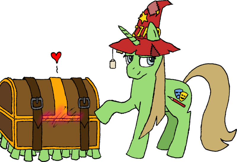 Size: 1024x699 | Tagged: artist:owatheone, derpibooru import, discworld, luggage, oc, oc:buttercheese, rincewind, safe, solo, the luggage, unofficial characters only