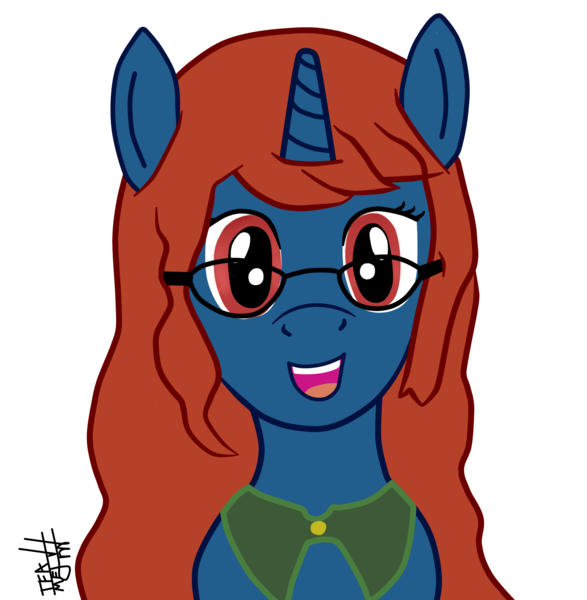 Size: 2343x2393 | Tagged: safe, artist:multi-faceted, derpibooru import, oc, oc:lexy eileen, unofficial characters only, glasses, solo