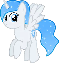 Size: 6400x6834 | Tagged: safe, artist:parclytaxel, derpibooru import, oc, oc:white flare, unofficial characters only, alicorn, pony, .svg available, absurd resolution, alicorn oc, flying, looking at you, simple background, smiling, solo, sparkles, spread wings, transparent background, vector