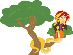 Size: 4512x3400 | Tagged: safe, artist:kaylathehedgehog, derpibooru import, sunset shimmer, lamia, original species, equestria girls, lamiafied, solo, species swap, sunset slither