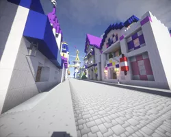 Size: 1280x1024 | Tagged: brohoof.com, canterlot, canterlot streets, derpibooru import, game screencap, minecraft, render, safe, tower